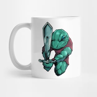 In armor with long sword - frog Mug